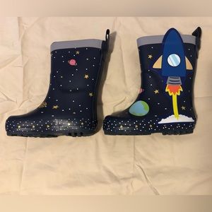 Size 6 Kids Space Rain Boots